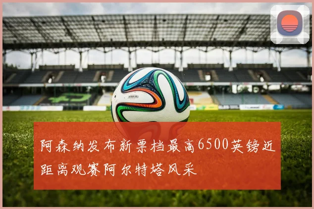 阿森纳发布新票档最高6500英镑近距离观赛阿尔特塔风采